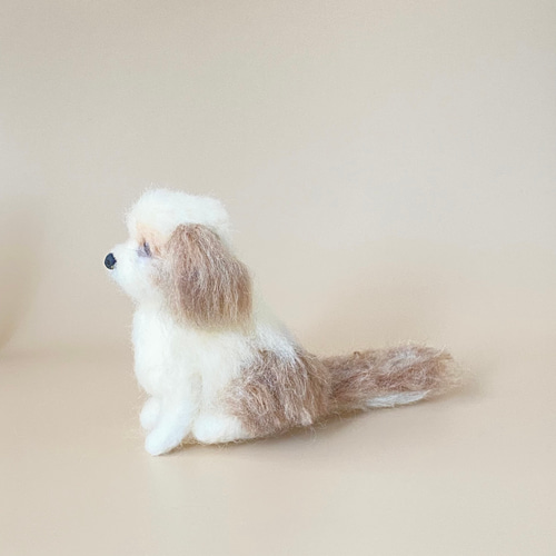 羊毛フェルト・シー・ズー・ぬいぐるみ いつでもいっしょ♪ 羊毛フェルトのちいさなシーズー ふわふわ犬
