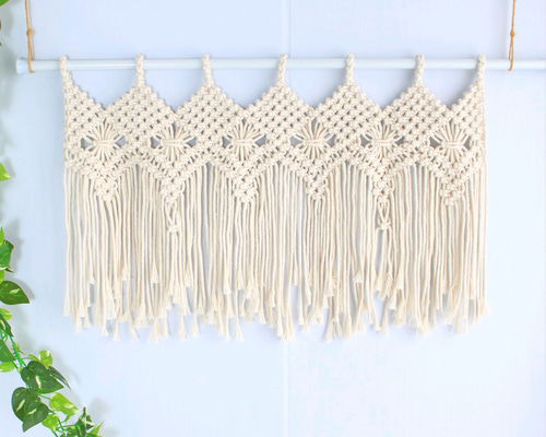 マクラメ　ガーランド　のれん c58a137f3c8a7ecca5903a2c352b68
