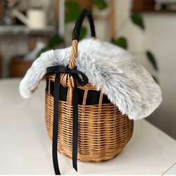 収納ケース 藤編 茶道具 ピクニック 小物入れ籠 便攜 かごバッグ 大波