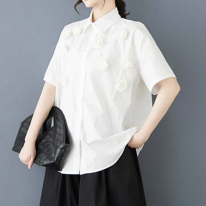 縫い合わせた半袖シャツ