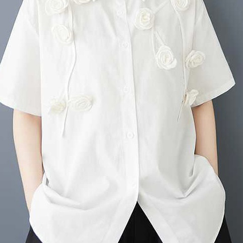 縫い合わせた半袖シャツ