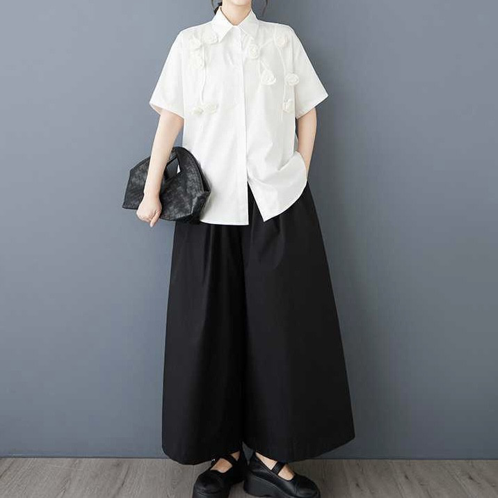 縫い合わせた半袖シャツ