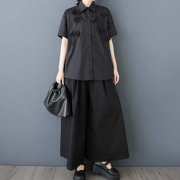 縫い合わせた半袖シャツ