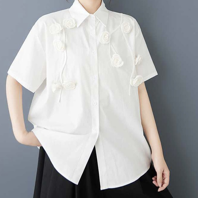 縫い合わせた半袖シャツ