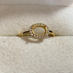 リング空枠 グレイス オーバル643H シルバー 指輪・リング hathor2023