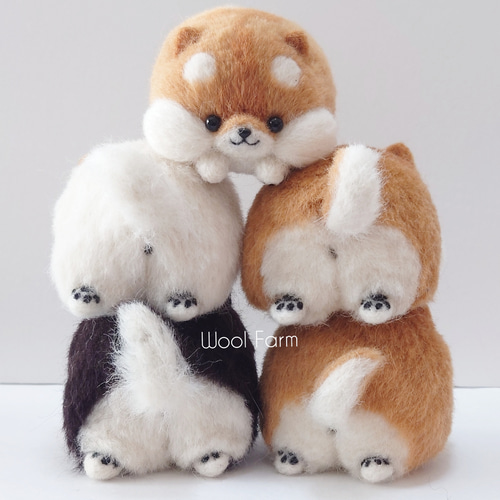 ヒロコページ❣️柴犬オーダー犬羊毛フェルト HAPPY NEW YEAR ／ 2026年も 「手のりサイズの羊毛シバちゃん」を