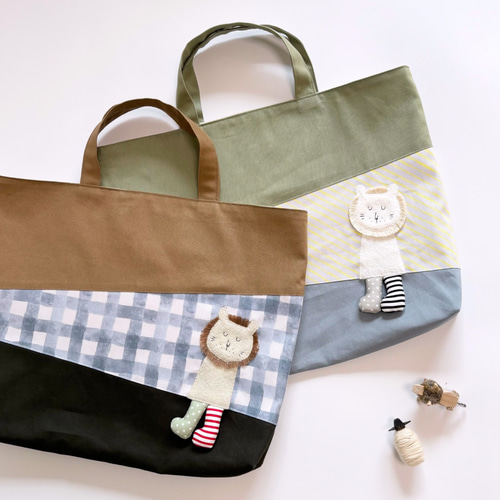 入園入学3点セット〗ASHIレッスンバッグ/サイズオーダー/男の子/手提げ