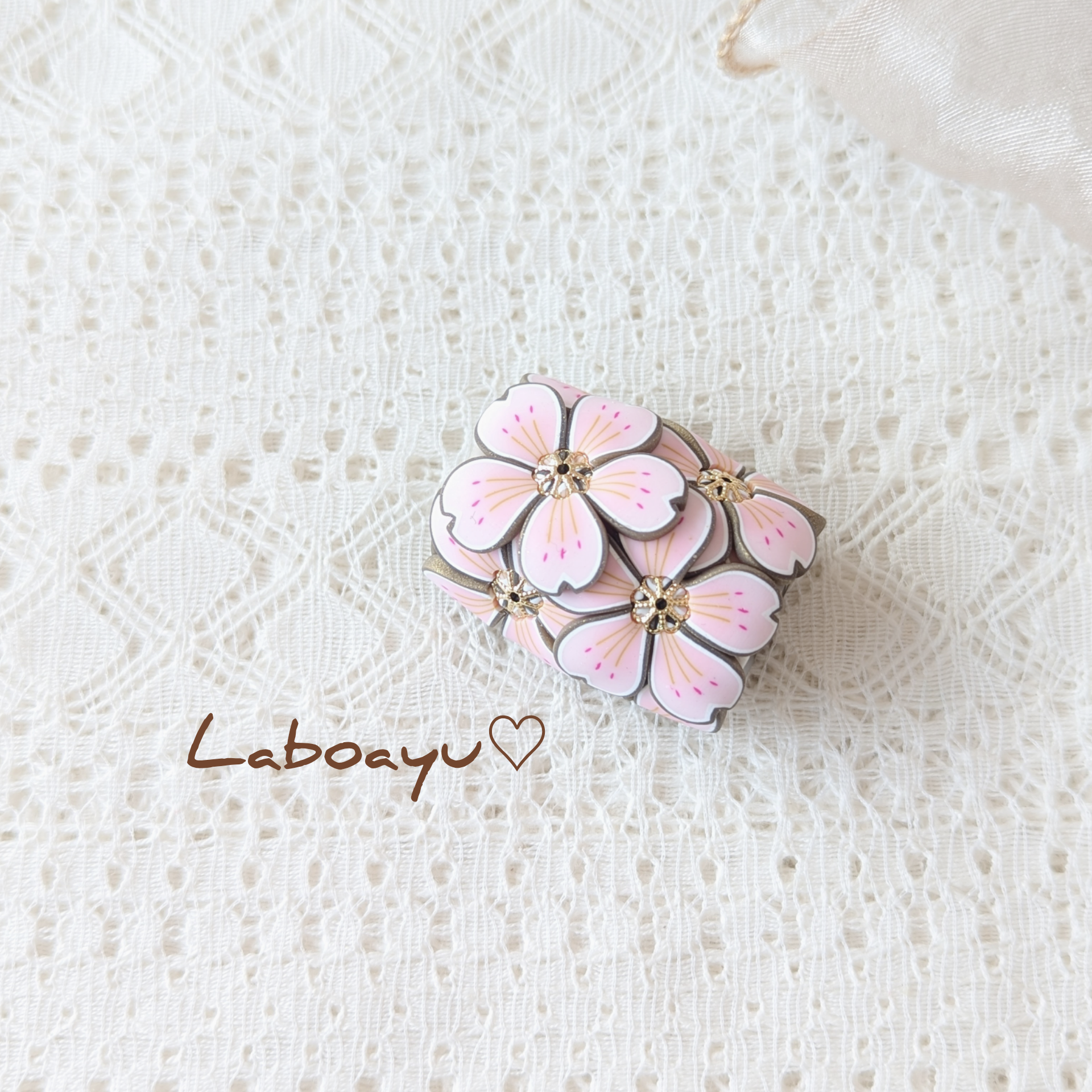 帯留め〈Bouquet・さくら・盛り〉