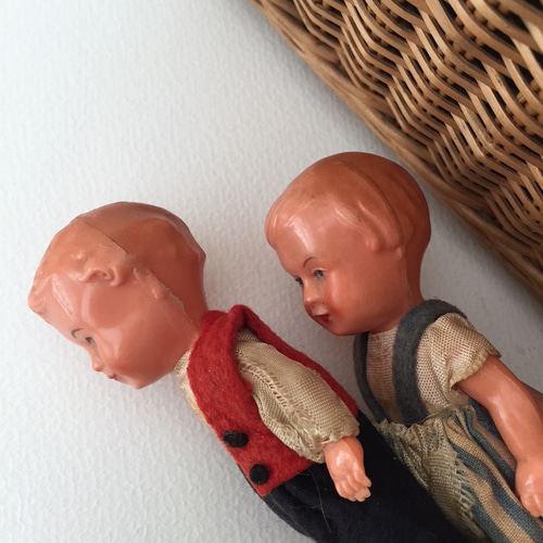 アンティーク レトロ セルロイド 人形 女の子D 抱き人形 着せ替え人形