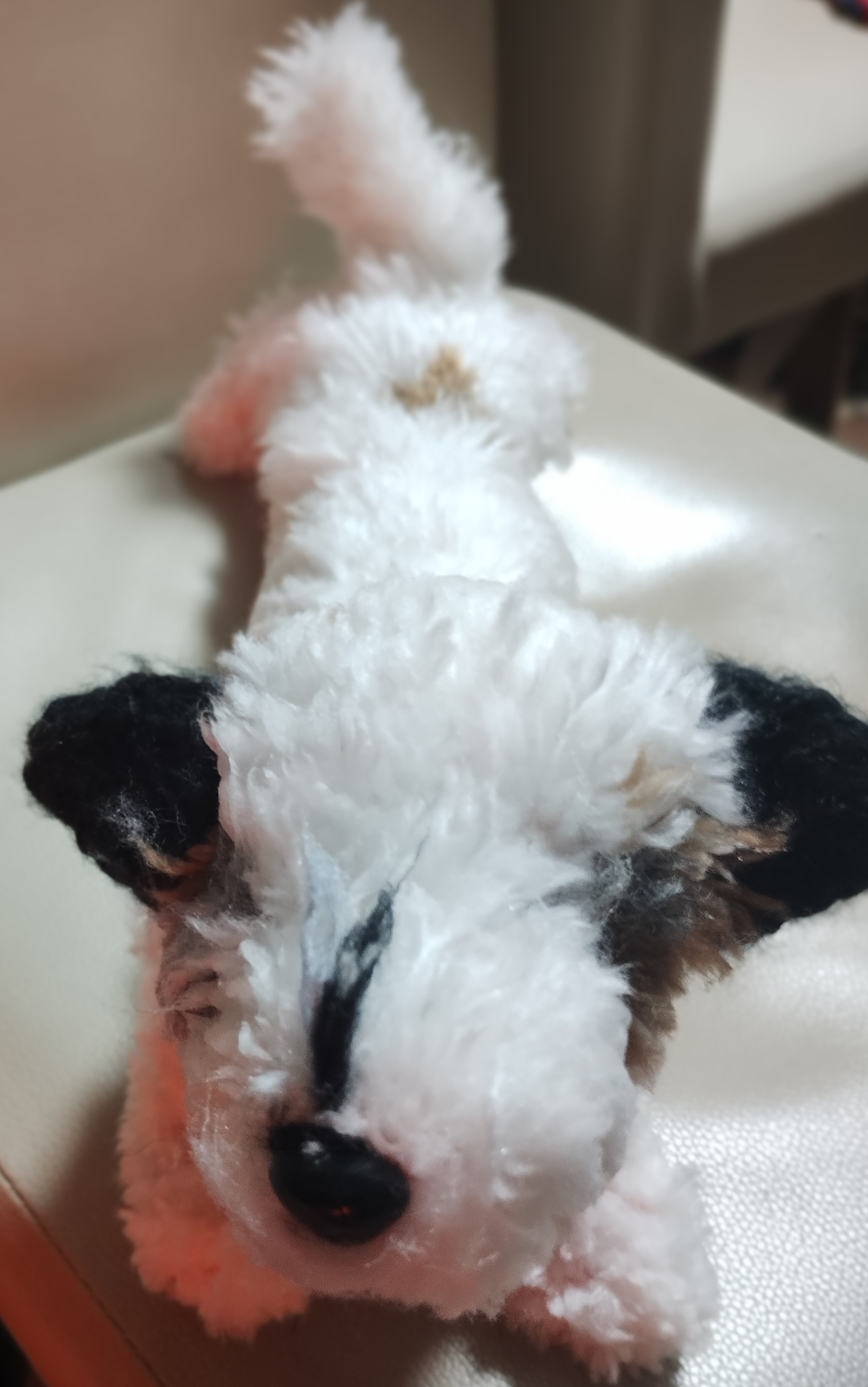 【受注制作】編みぐるみワンちゃん　ジャックラッセルテリア