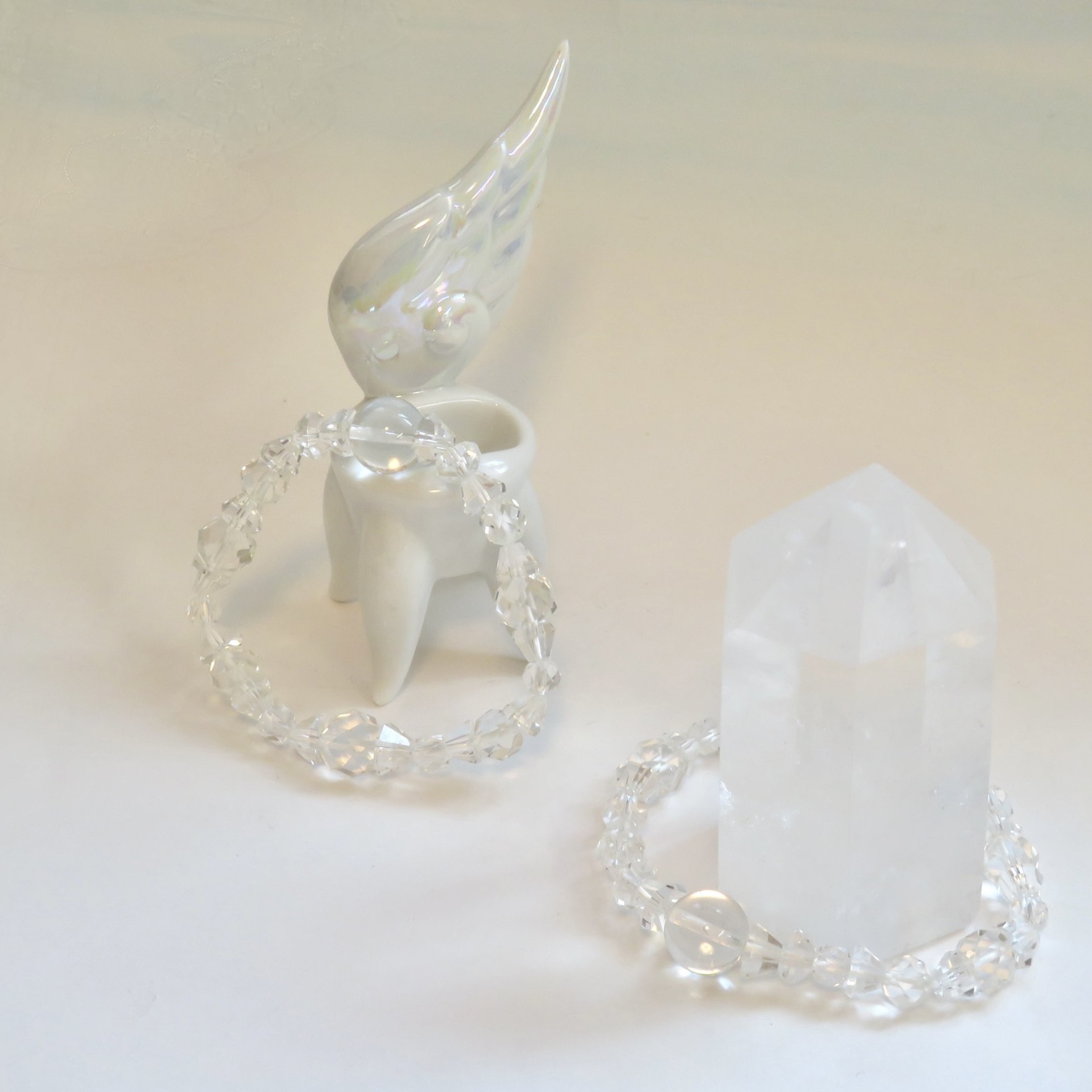 本水晶・Crystal quartz／Premium cut bracelet【Ⅰ】