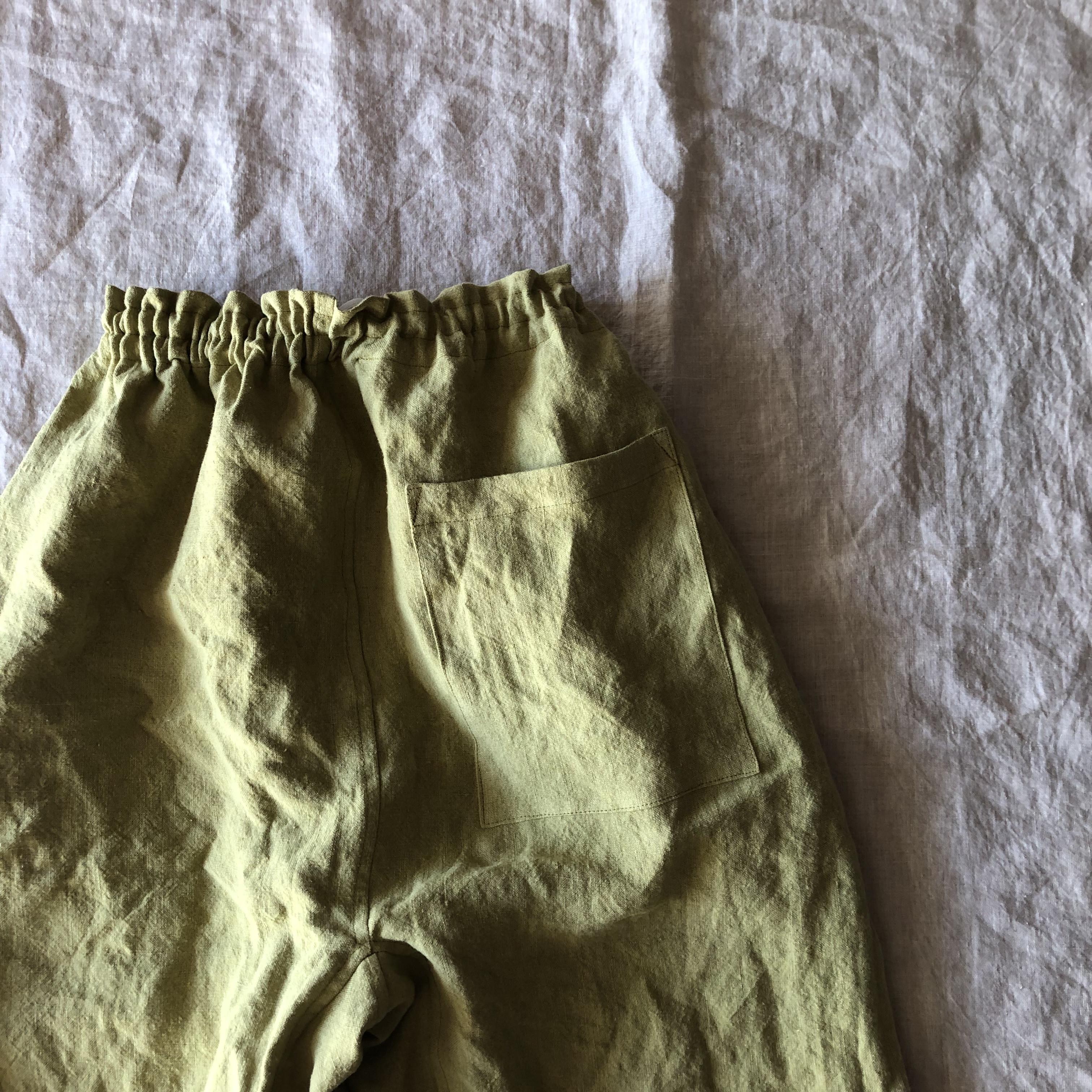 リネンのもんぺ　イエロー THE SHINZONE ザ シンゾーン Linen Common Pants/22MMSPA