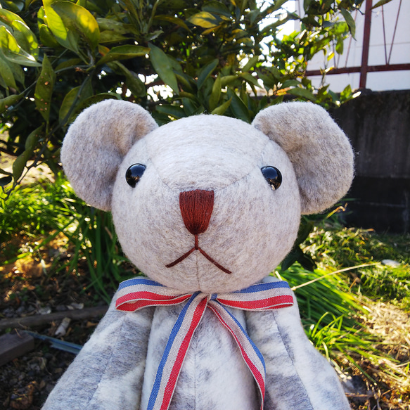 グレー ふわふわ くまさん　大 8枚目の画像