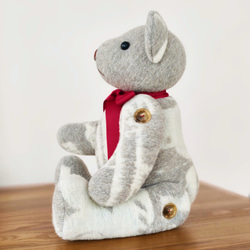 グレー ふわふわ くまさん　大 3枚目の画像