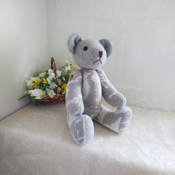 グレー ふわふわ くまさん　大 5枚目の画像