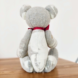 グレー ふわふわ くまさん　大 4枚目の画像