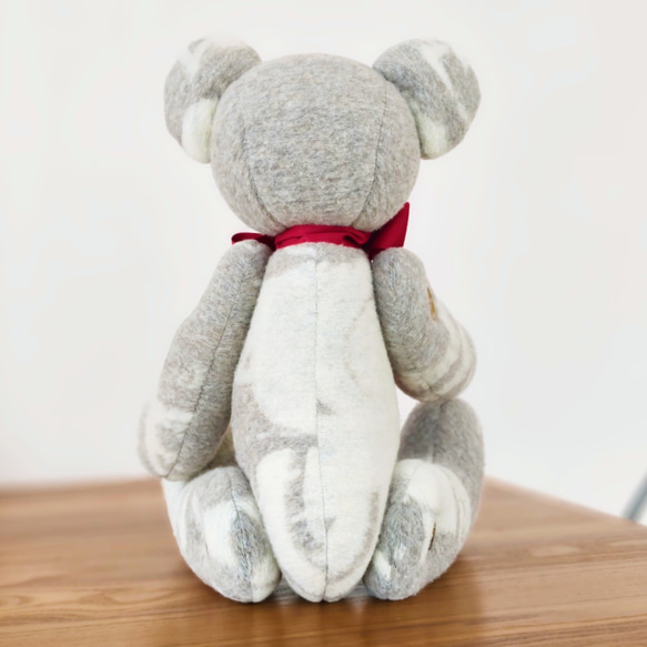 グレー ふわふわ くまさん　大 4枚目の画像