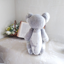 グレー ふわふわ くまさん　大 6枚目の画像