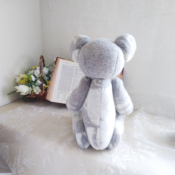 グレー ふわふわ くまさん　大 6枚目の画像