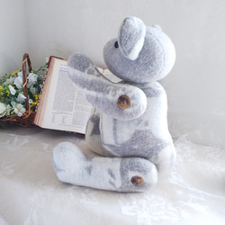 グレー ふわふわ くまさん　大 7枚目の画像