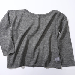 【特別提供品】リネン100％♡前後2WAYプルオーバー（01086）チャコール 1枚目の画像