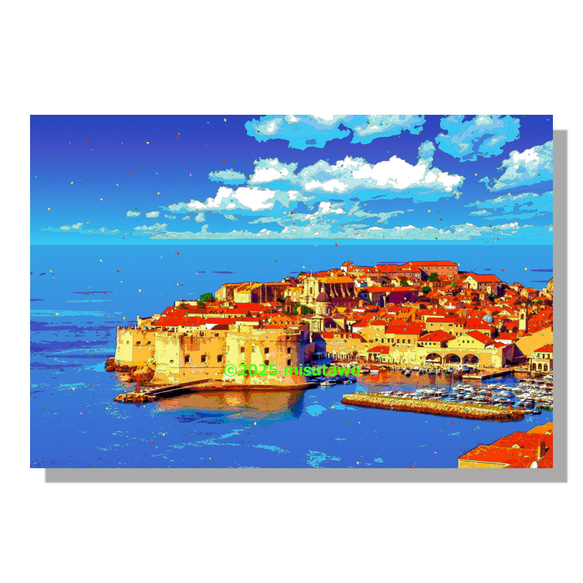 選べる3枚組ポストカード】クロアチア アドリア海に輝くドゥブロヴニク