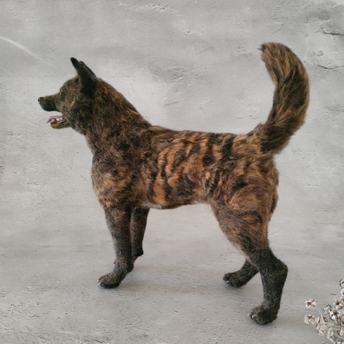 羊毛フェルト犬、サンプル画像 羊毛フェルト犬、サンプル画像