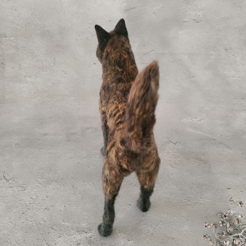 羊毛フェルト犬 甲斐犬さん〈25031〉 羊毛フェルト 羊毛わんこ 福や