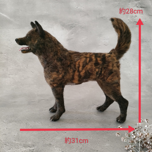 羊毛フェルト犬　モコクル 羊毛フェルト犬 モコクル様専用