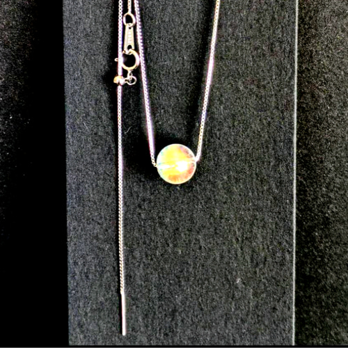 ✿最高級天然美品✿ホワイトラブラドライト虹のように輝くクォーツ9mm