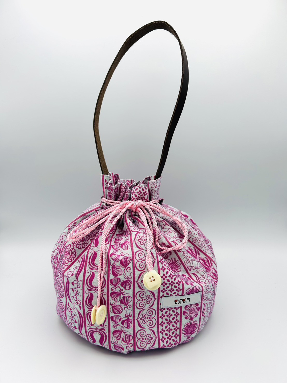 ☆受注製作☆巾着バッグ『12星座の花束』ピンク