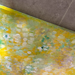 キャンバスアート　抽象画　原画　「mimosa」 4枚目の画像