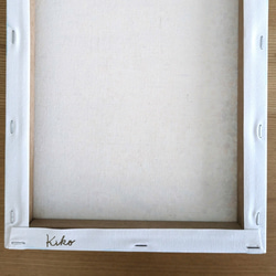 キャンバスアート　抽象画　原画　「mimosa」 6枚目の画像