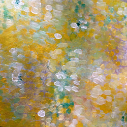 キャンバスアート　抽象画　原画　「mimosa」 3枚目の画像