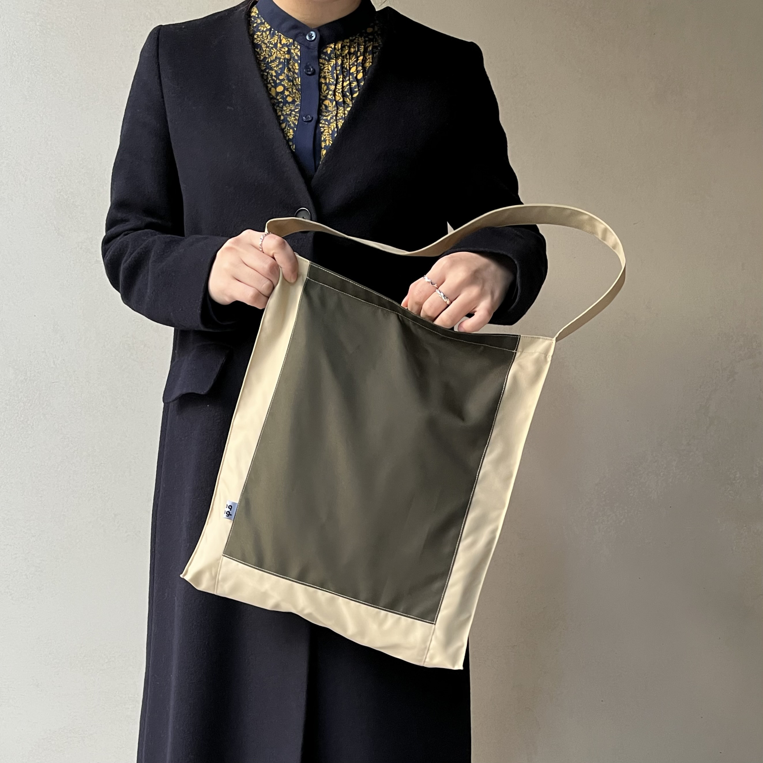 撥水ワンショルダーKONOJI TOTE［A4ファスナー付きトート］※受注生産※ご入金確認後に作製します。