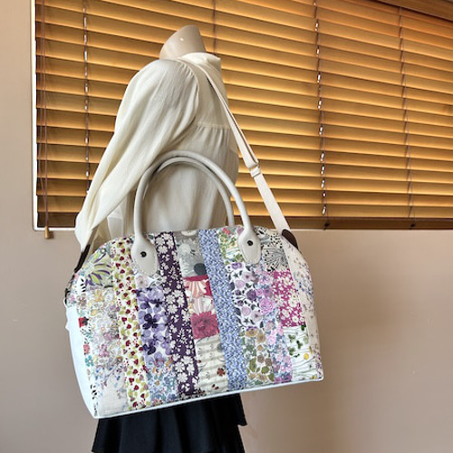 HIMA様♡リバティ♡フラワーパワー♡ボストンバッグ、三日月バッグ フラワー刺繍2WAYバニティバッグRANDA公式サイト
