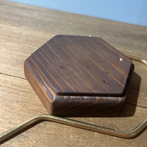 真鍮5φ オシャレランタンスタンド ウォルナットカラー その他