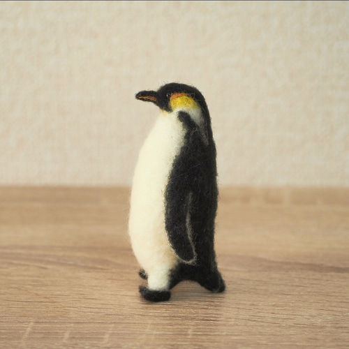 【羊毛フェルト】30cm越の大型★ペンギン★皇帝ペンギン　親子　鳥 羊毛フェルト】30cm越の大型☆ペンギン☆皇帝ペンギン 親子 【公式通販】