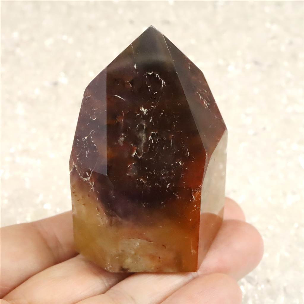 ドリームコートレムリアン SAグレード 57mm ポイント原石 磨き 122.8g #15067