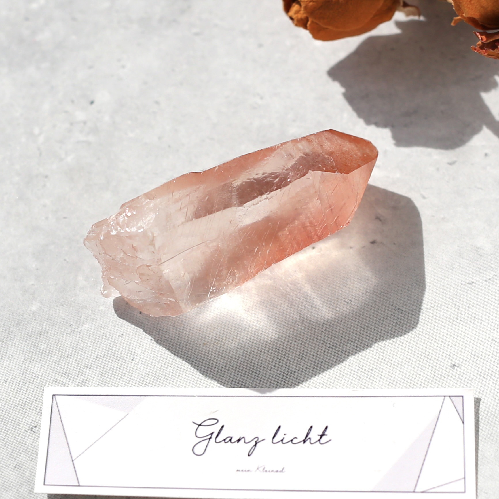 ディープピンクレムリアンシード 天然石 水晶 鉱物 一点物 クォーツ