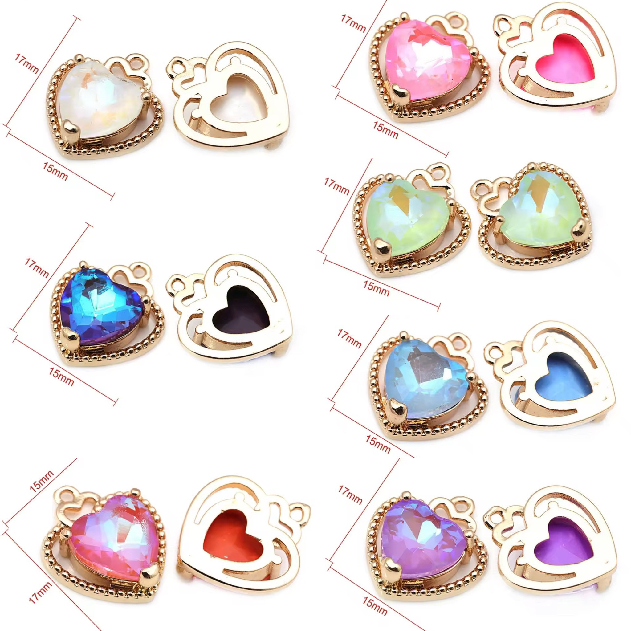 ꫛꫀꪝ✧ゴールドheart台座ミルキー幻想colorアソート14個 4,280円