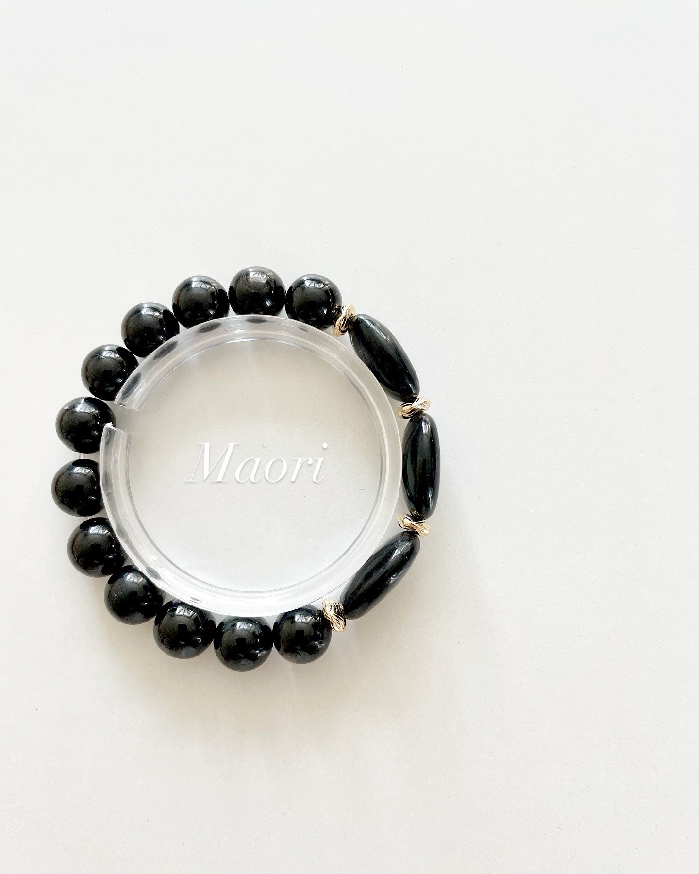 天然石　きん運石　デザインブレスレット