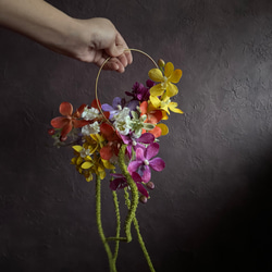 ウェディングブーケ/エレガントフープブーケ/リングブーケ