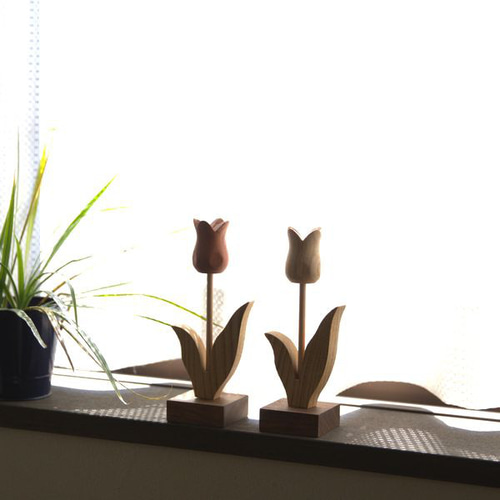 チューリップ オブジェ｜全5種類 木製 花 北欧 雑貨 母の日 ギフト