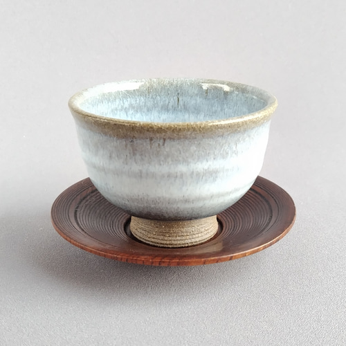 汲み出し茶碗 白萩釉 五客組 【商品番号：00672】 湯呑み や