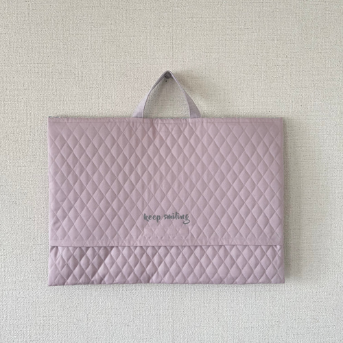 防災頭巾カバー ラベンダー×A tiny flower-fade［デコレクションズ