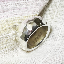 溶銀鍛造環  ベイシック7 リング【受注製作】甲丸 シルバー 925【15号から30号まで】atpring1303 7枚目の画像