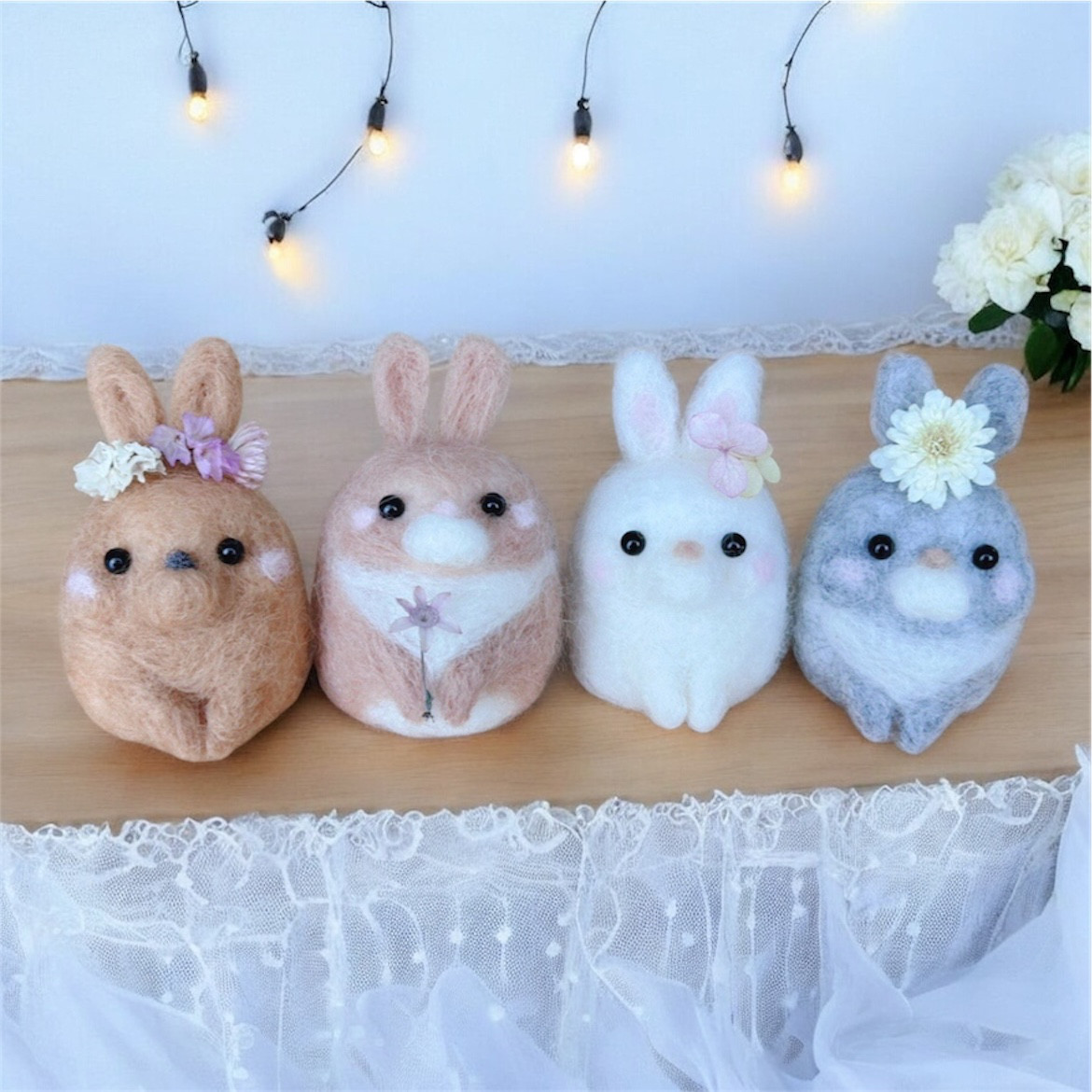 うさぎ sakura 人気作家 フェルト テディベア ハンドメンド ぬいぐるみ 確認用mori うさぎ 作家 羊毛フェルト テディベア ハンドメンド