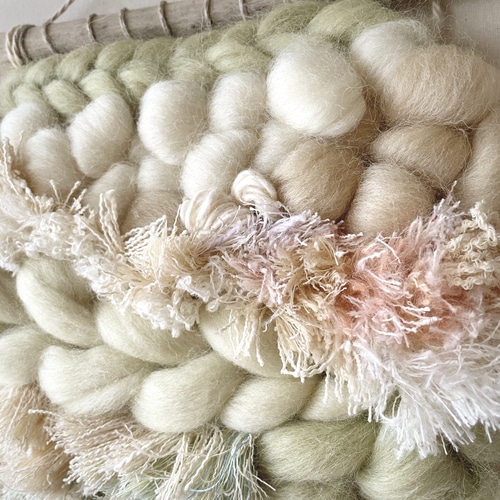 流木 ウィービングタペストリー 『sweet milk tea, h.』 一点もの流木 ウィービングタペストリー 『sweet milk tea, g.』 一点