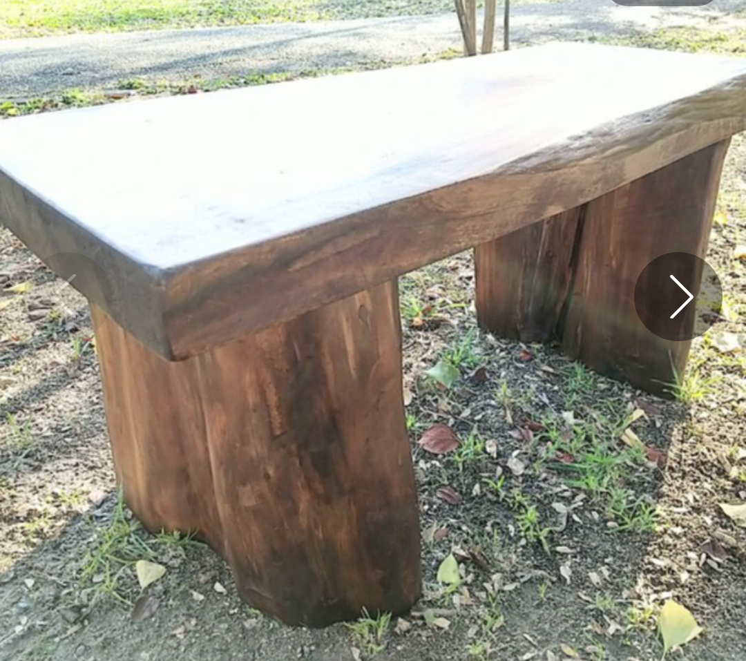 どっしり流木Bench